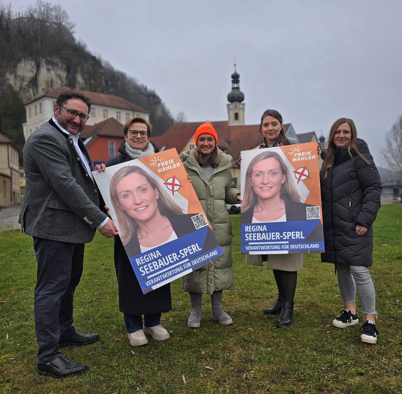 Plakatieren mit FREIE WÄHLER Kallmünz