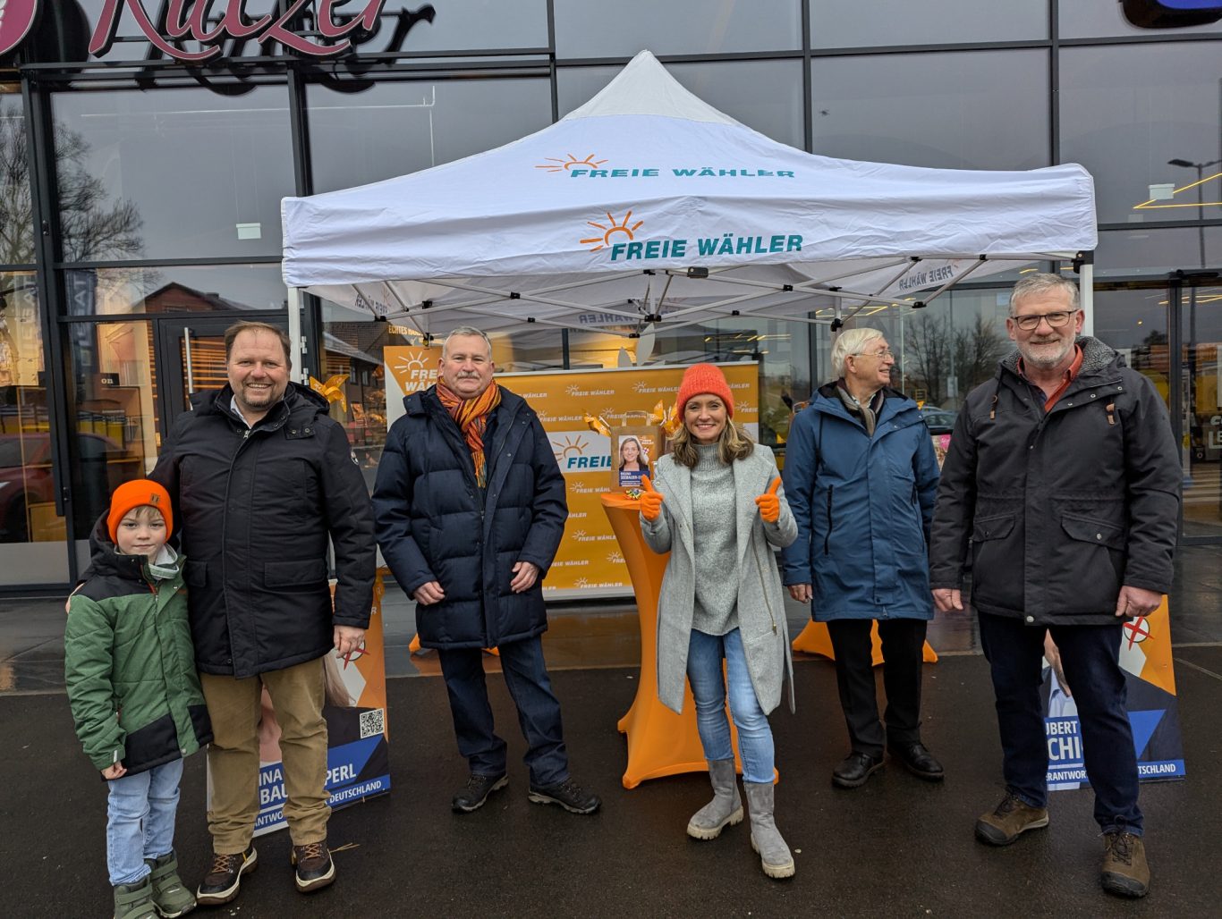 Winterwahlkampf in Waldsassen